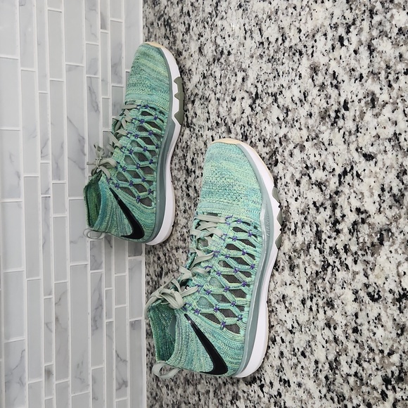 Green Nike Train Ultrafast Flynit Athletic Shoes sz 11 - 843694-300 sneakers - Picture 3 of 6